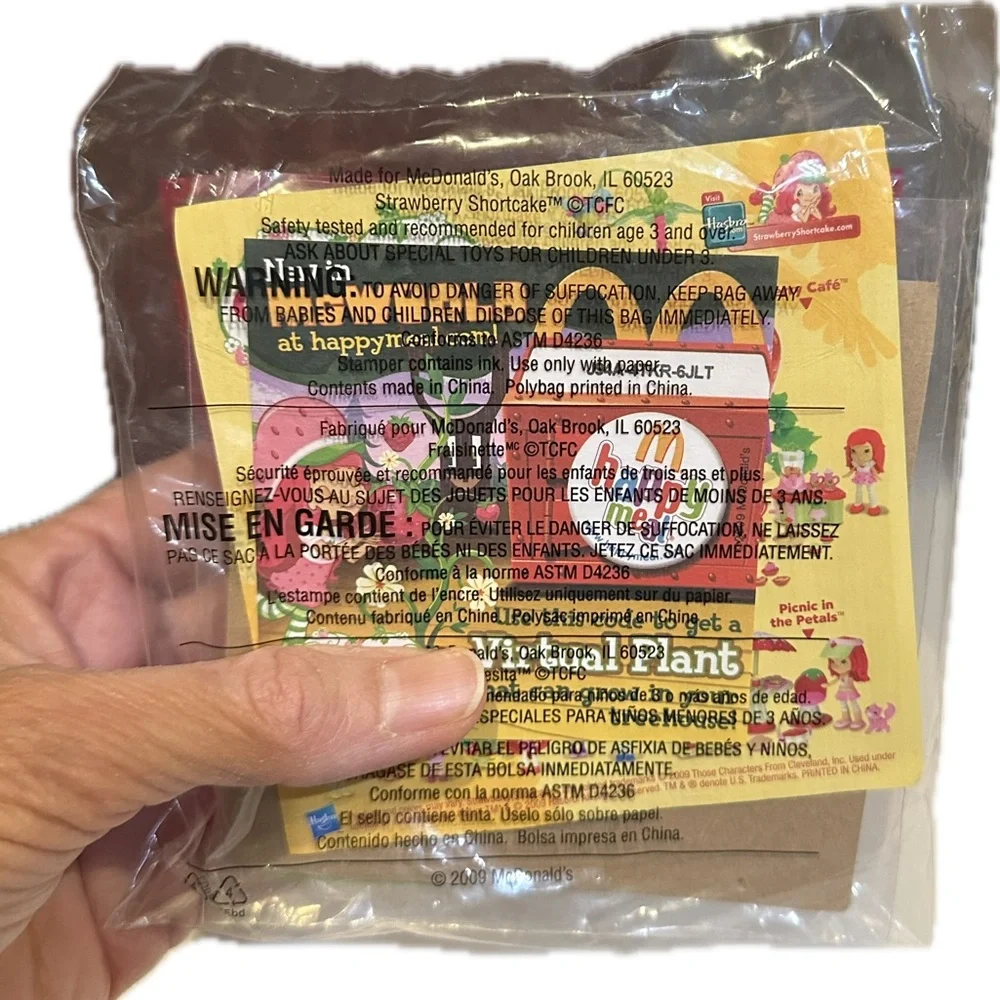 2009 STRAWBERRY SHORTCAKE #7 NOTEBOOK STAMPER MCDONALDS HAPPY MEAL TOY PROMOTION